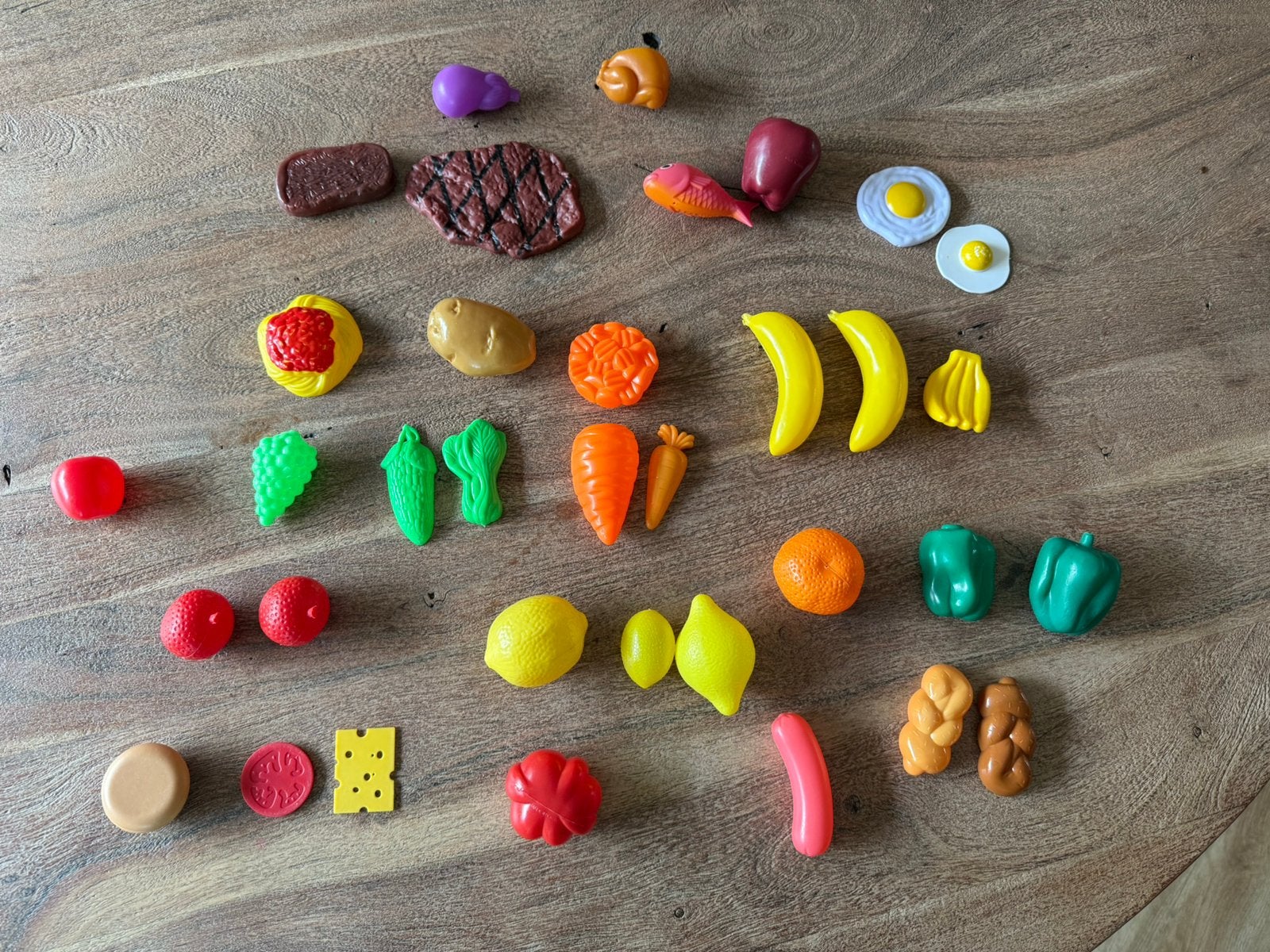 Keukenspeelgoedeten – 34 stuks – groente, fruit & etenswaren, Ophalen of Verzenden, Zo goed als nieuw