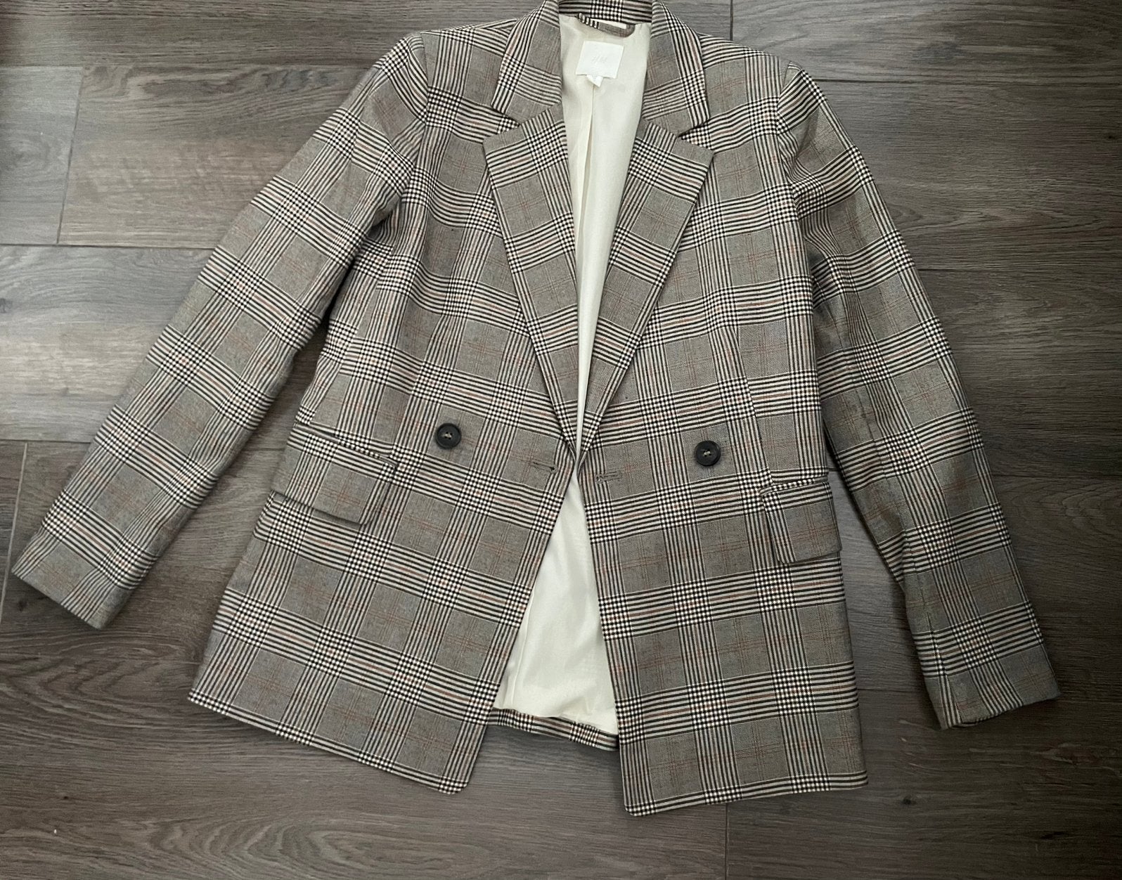 Jasje h&m mt 34, Kleding | Dames, Jasjes, Kostuums en Pakken, H&M, Bruin, Ophalen of Verzenden, Zo goed als nieuw