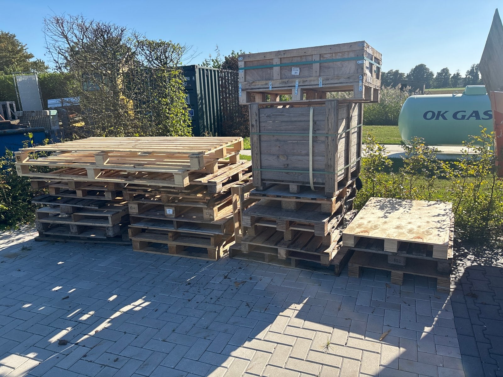 Diverse houten pallets en kisten te koop, Ophalen, Gebruikt, 100 cm of meer, 60 cm of meer