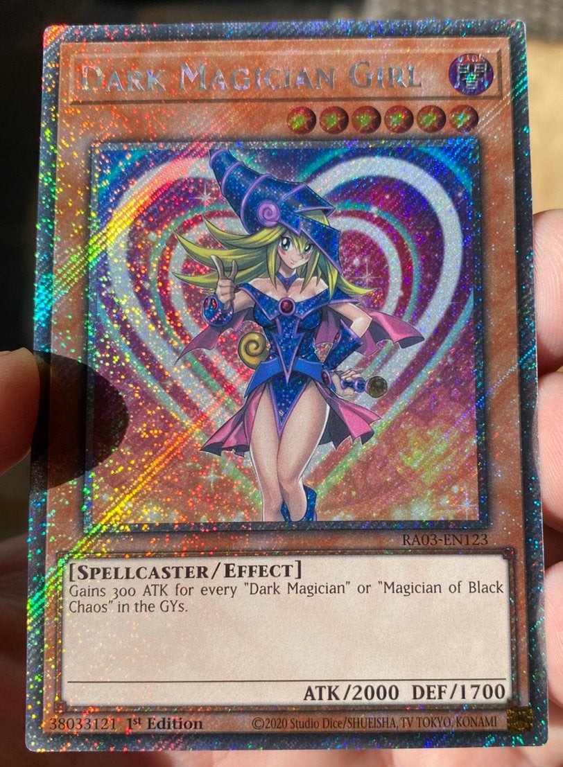 Yu-Gi-Oh! Alternate Dark Magician Girl RA03 1st Ed Promo !, Hobby en Vrije tijd, Verzamelkaartspellen | Yu-gi-Oh!, Ophalen of Verzenden