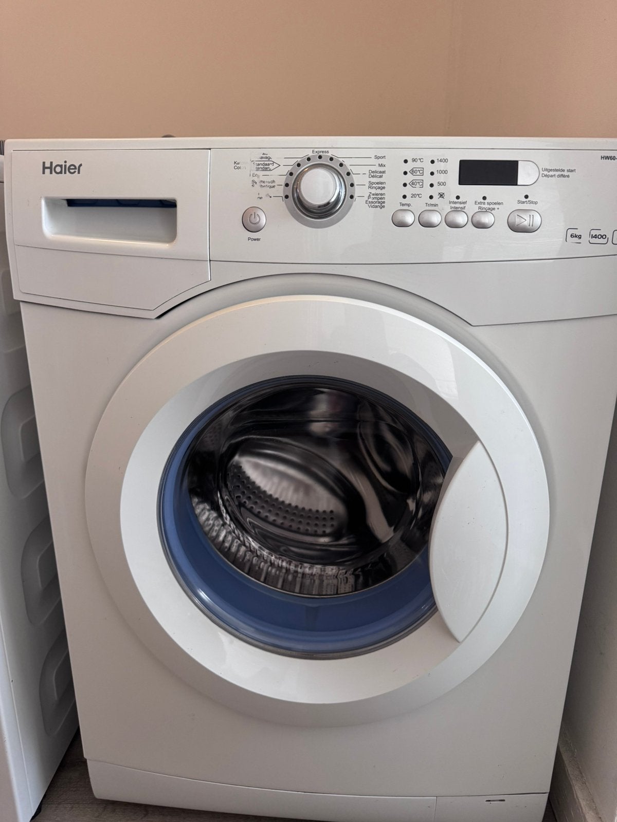Haier Wasmachine, Ophalen, Gebruikt, 85 tot 90 cm, 1200 tot 1600 toeren