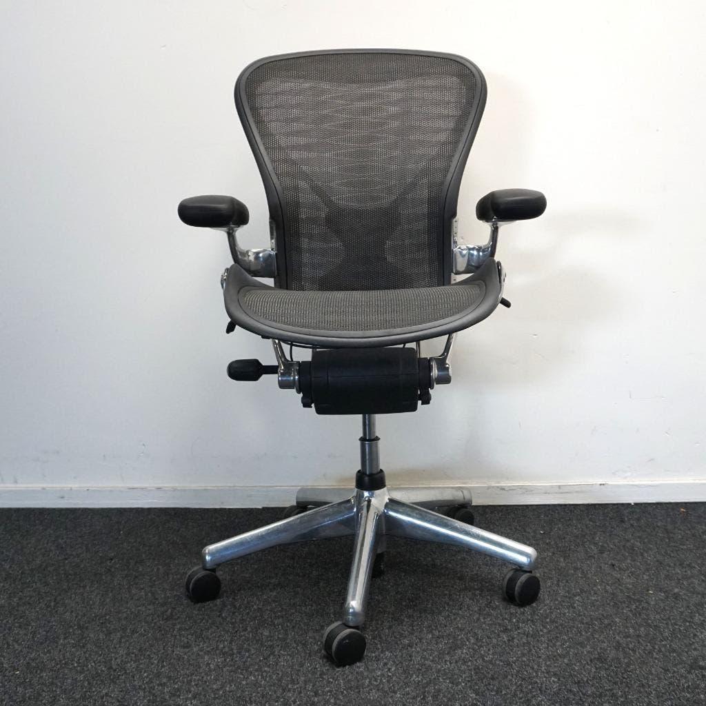 Herman Miller Aeron type B Bureaustoelen | Grafiet /, Gebruikt, Overige kleuren, -, -