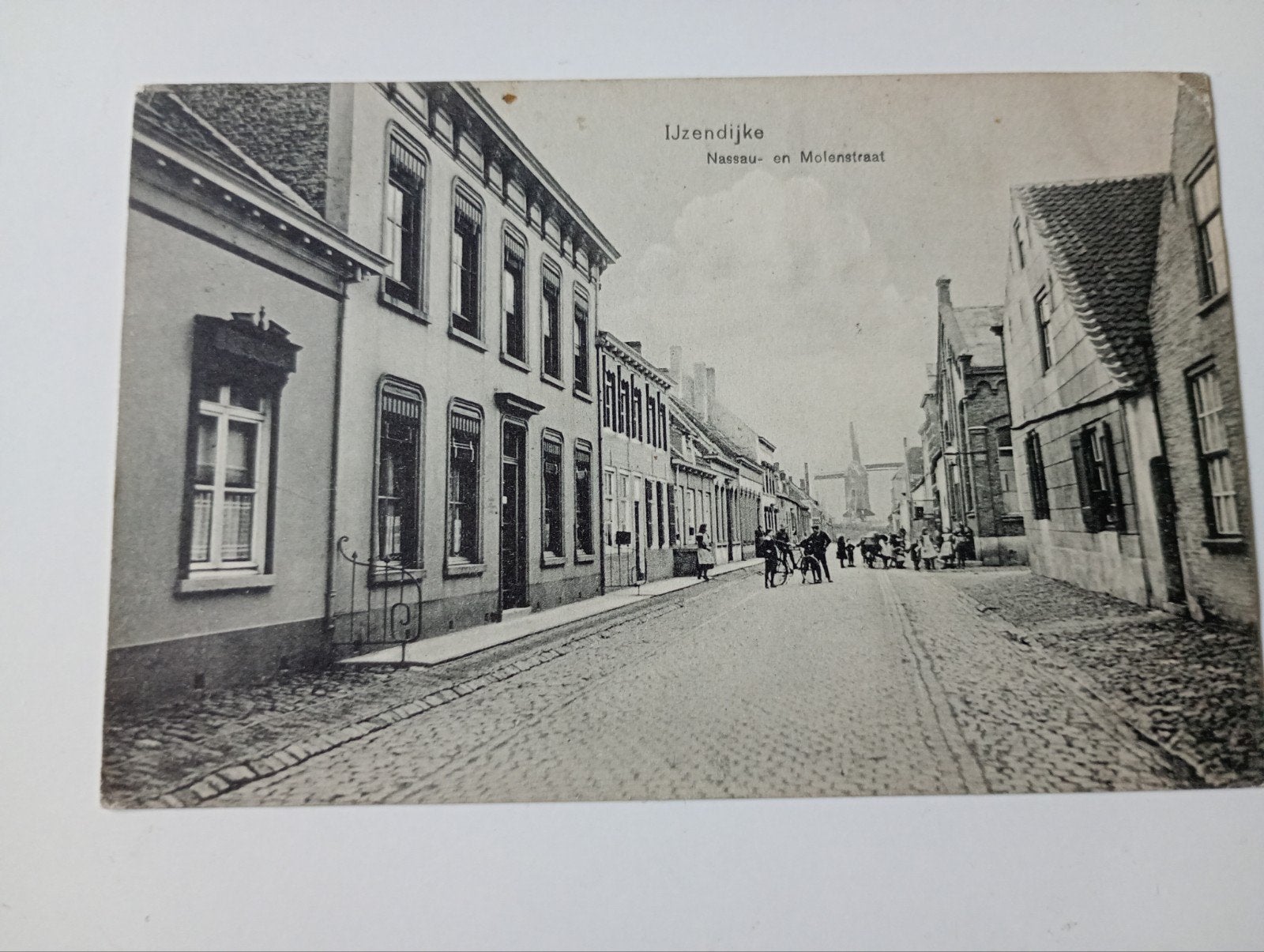 IJzendijke Nassau - en Molenstraat 1909, Ophalen of Verzenden, Voor 1920, Gelopen, Zeeland