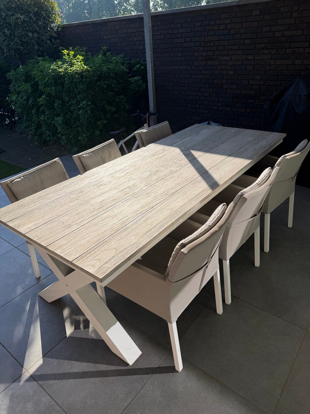 Life Outdoor Tuinset Garden Lifestyle met 6 stoelen, Tuin en Terras, Ophalen, Overige materialen, Gebruikt, Eettafel
