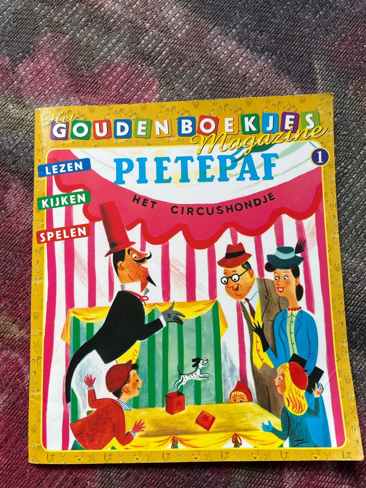 Gouden Boekjes Magazine Pietepaf Het Circushondje, Boeken, Gelezen, Jongen of Meisje, Gouden boekje, Ophalen of Verzenden