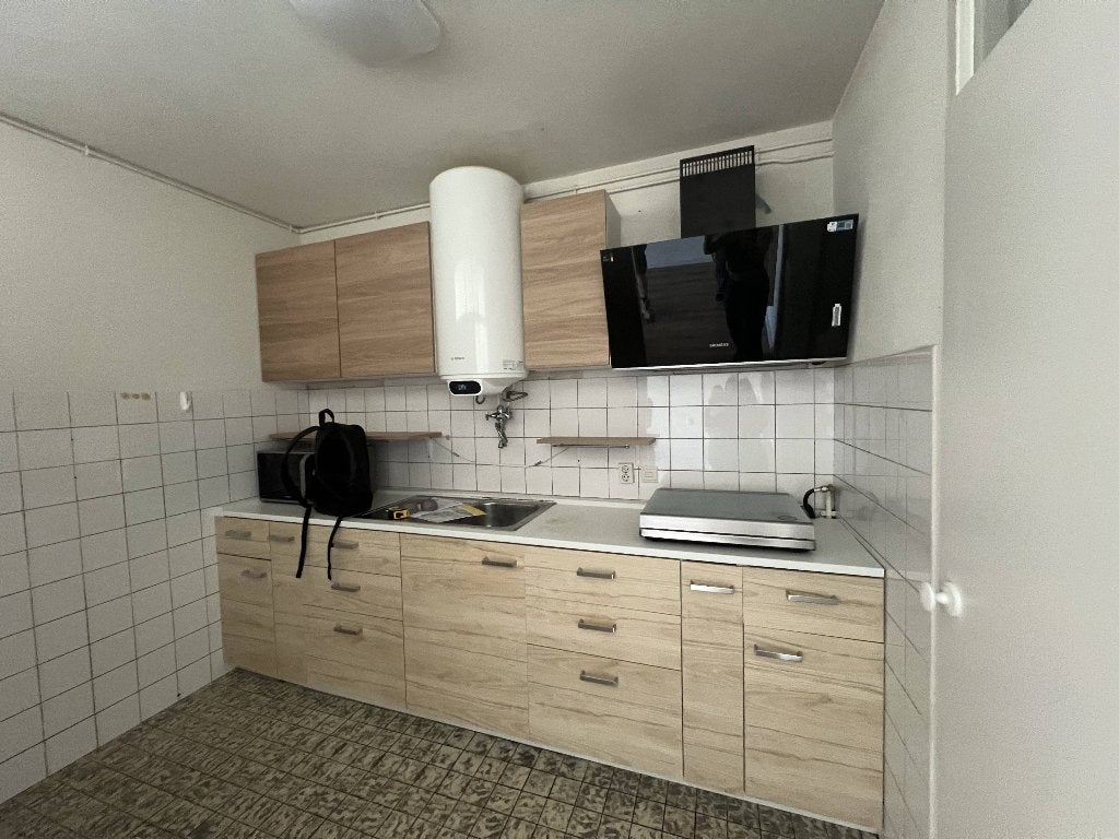 kitchen, Huis en Inrichting, Keuken | Complete keukens, Ophalen, Gebruikt, Enkelwandige keuken, Hout