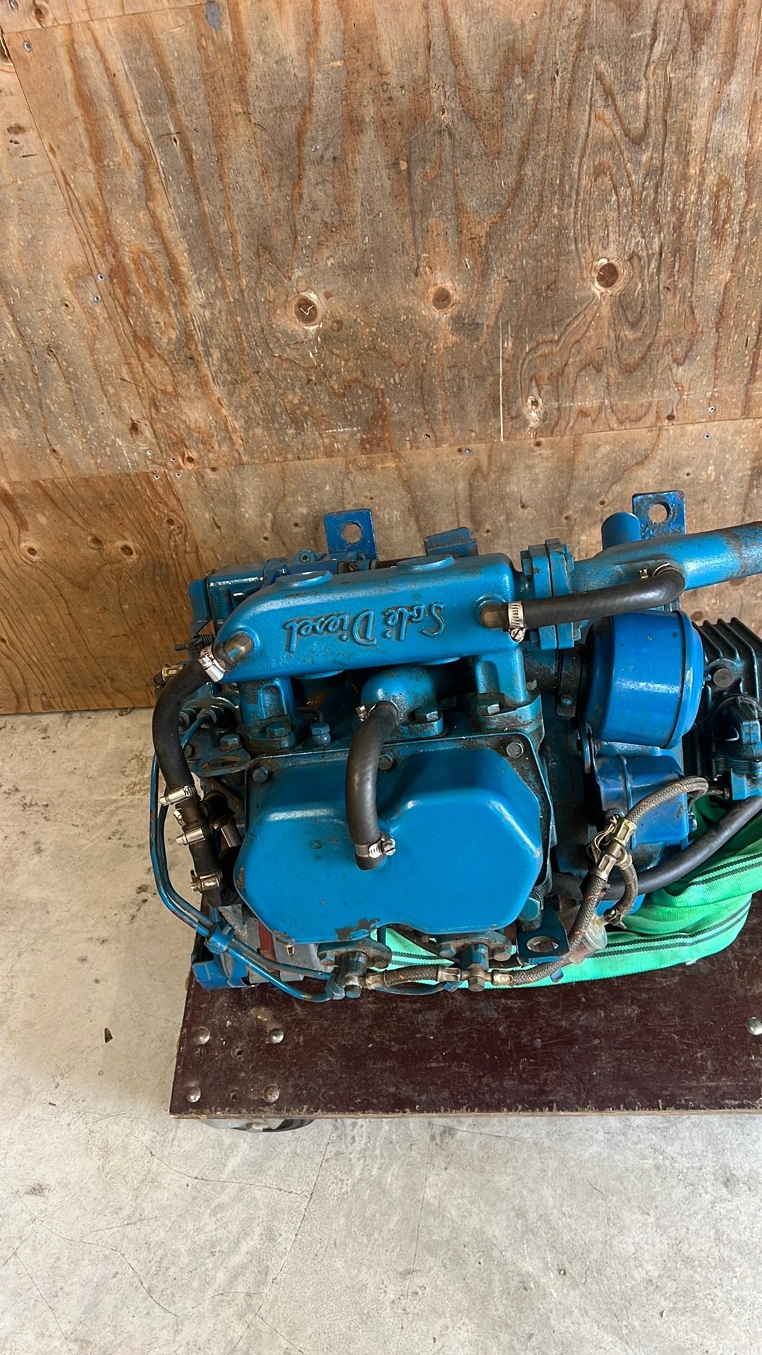 Sole binnenboordmotor 2 cyl diesel met keerkoppeling, Ophalen, 10 tot 30 pk, Gebruikt, Binnenboordmotor