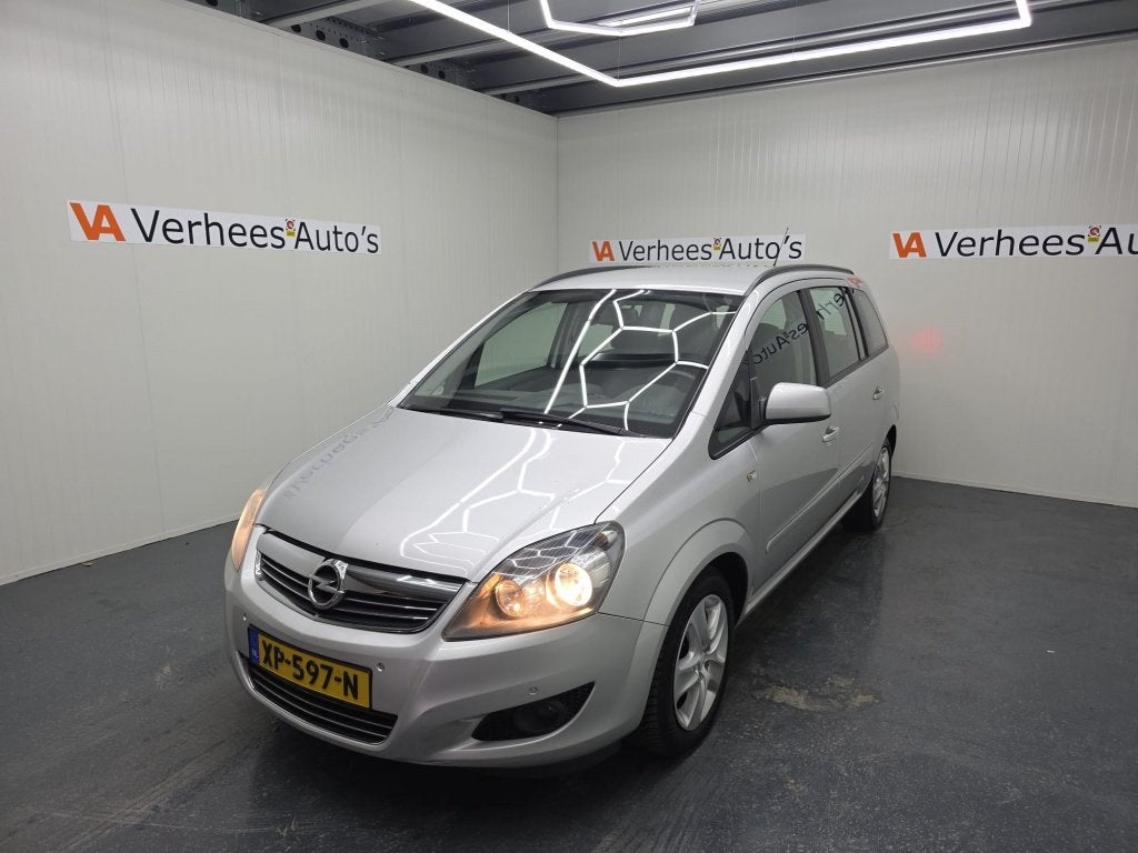 Opel Zafira 1.6 Cosmo (bj 2013), Auto's, Opel, Euro 5, Gebruikt, Zwart, 4 cilinders