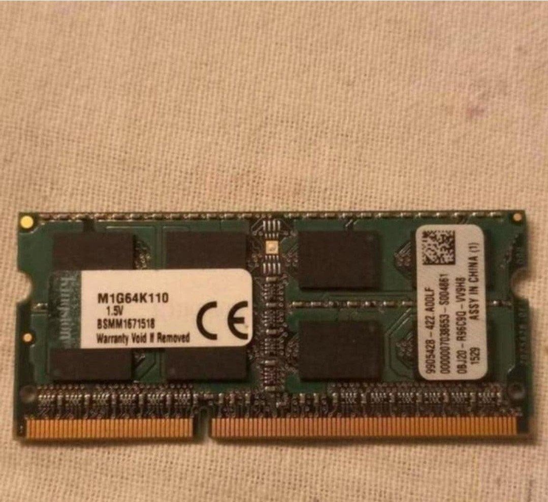 Kingston 8GB DDR3 1600MHz SODIMM laptop geheugen, Computers en Software, 8 GB, DDR3, Ophalen of Verzenden, Zo goed als nieuw