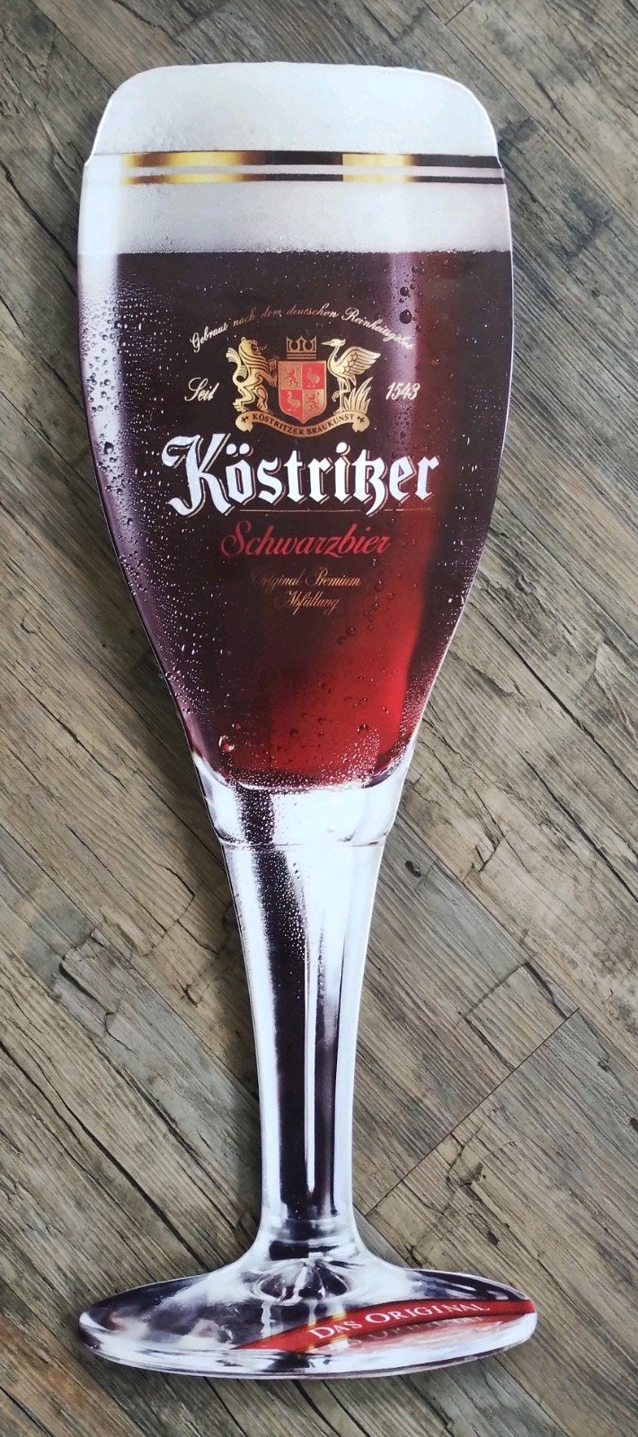Köstritzer bier emaille reclamebord, Ophalen of Verzenden, Nieuw, Reclamebord, Plaat of Schild, Overige merken