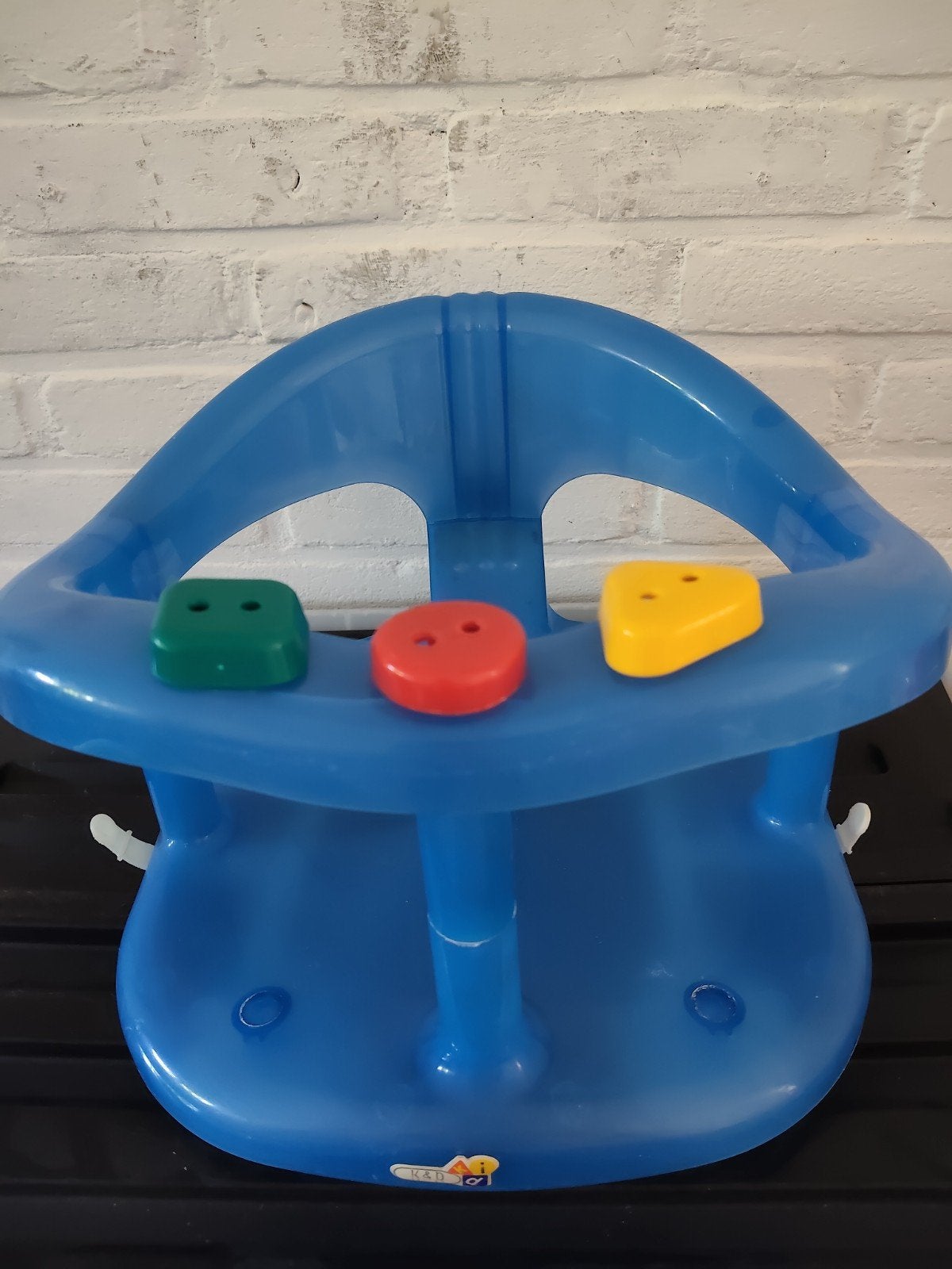 Blauwe badring met speeltjes, Kinderen en Baby's, Overige merken, Gebruikt, Ophalen of Verzenden, Badzitje of Badring