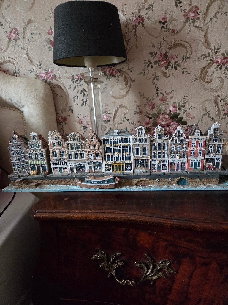 Grachtenpand huisjes in totaal 21 stuks en 3 losse, Ophalen of Verzenden, Zo goed als nieuw
