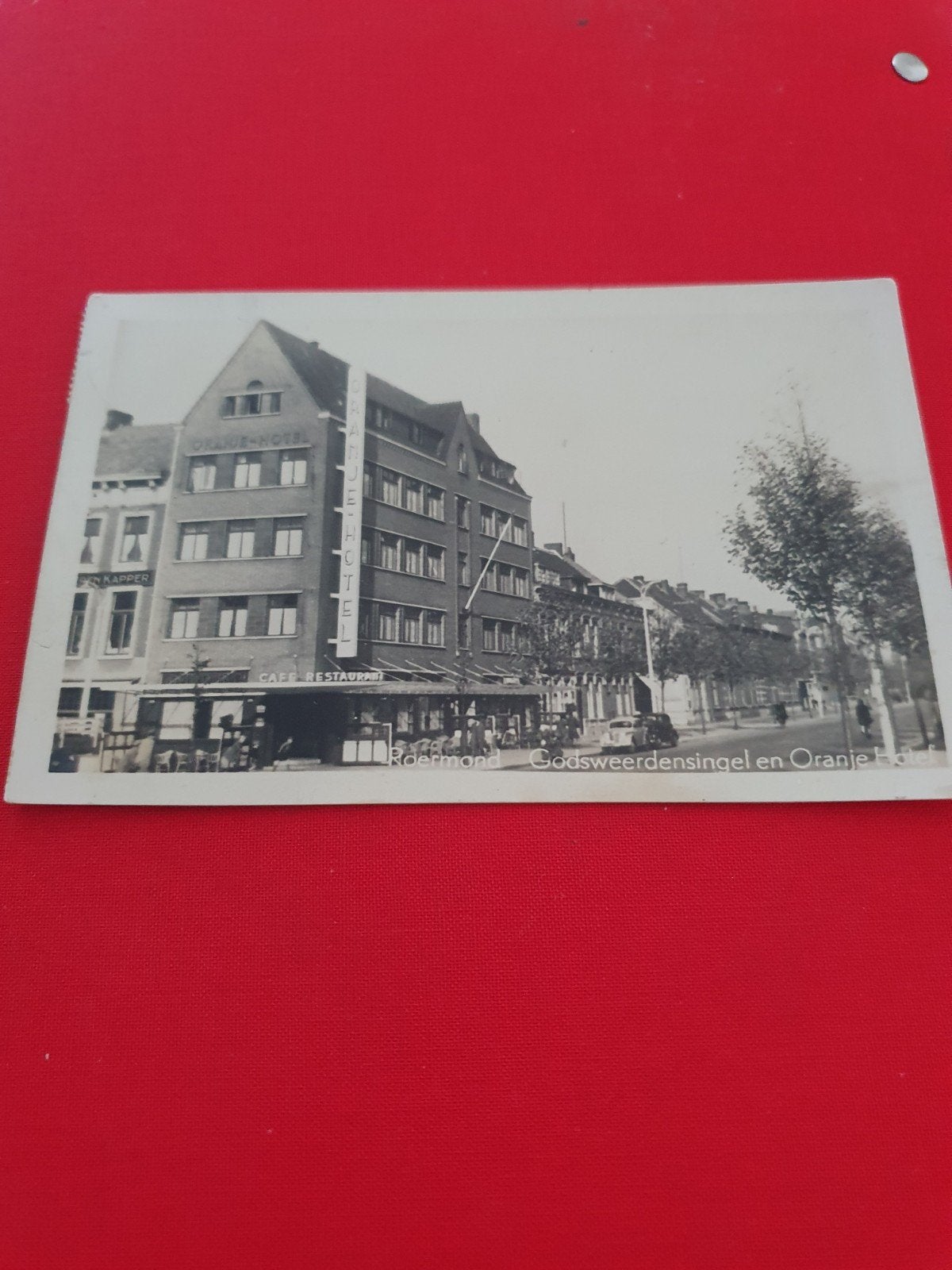 Oude Ansichtkaart Roermond Godsweerdensingel Oranje Hotel, Verzenden, 1920 tot 1940, Gelopen, Limburg