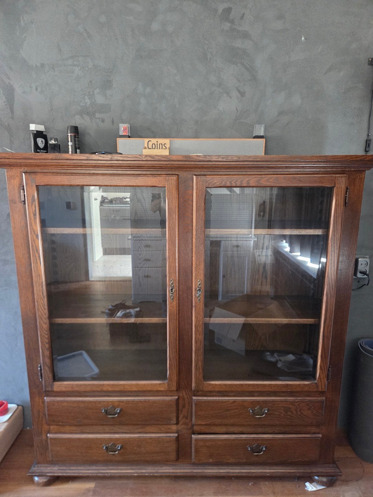 Vietrine kast, Huis en Inrichting, Ophalen, 100 tot 150 cm, Zo goed als nieuw, 150 tot 200 cm