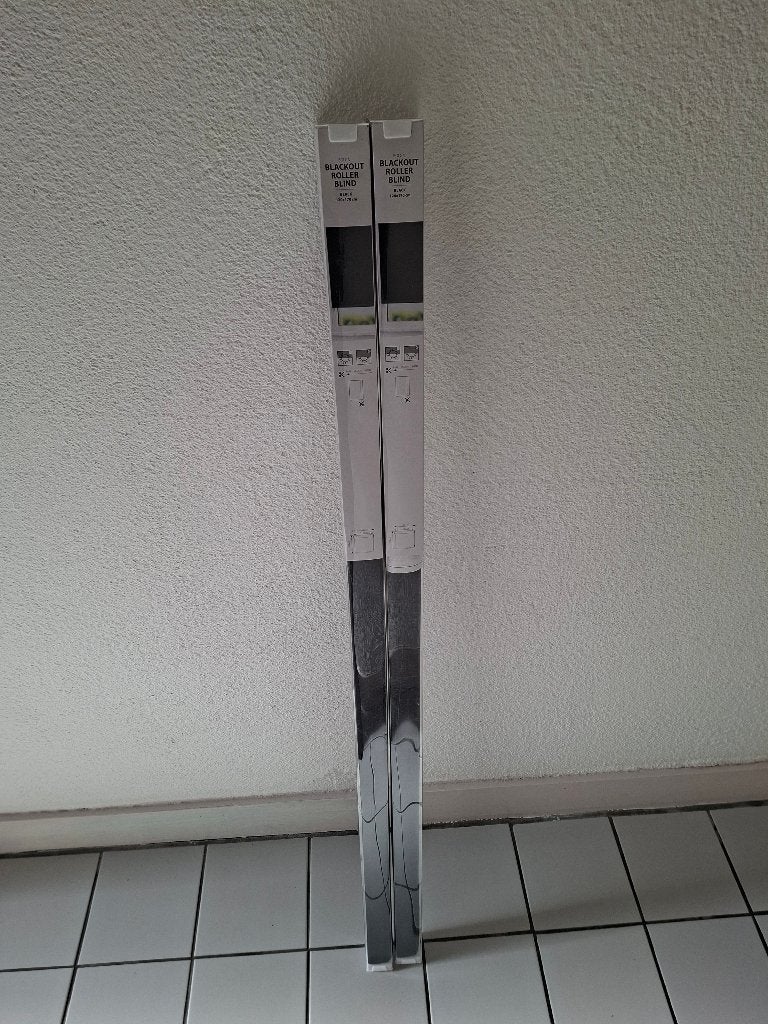Zwarte verduisterde rolgordijnen (2 stuks), 120 cm, Overige merken, Zwart, 170 cm
