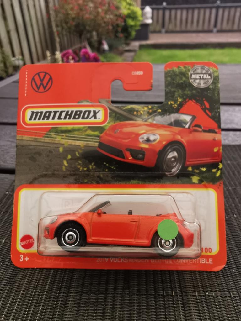 Matchbox VW New Beetle cabriolet oranje, Ophalen of Verzenden, Nieuw, Auto