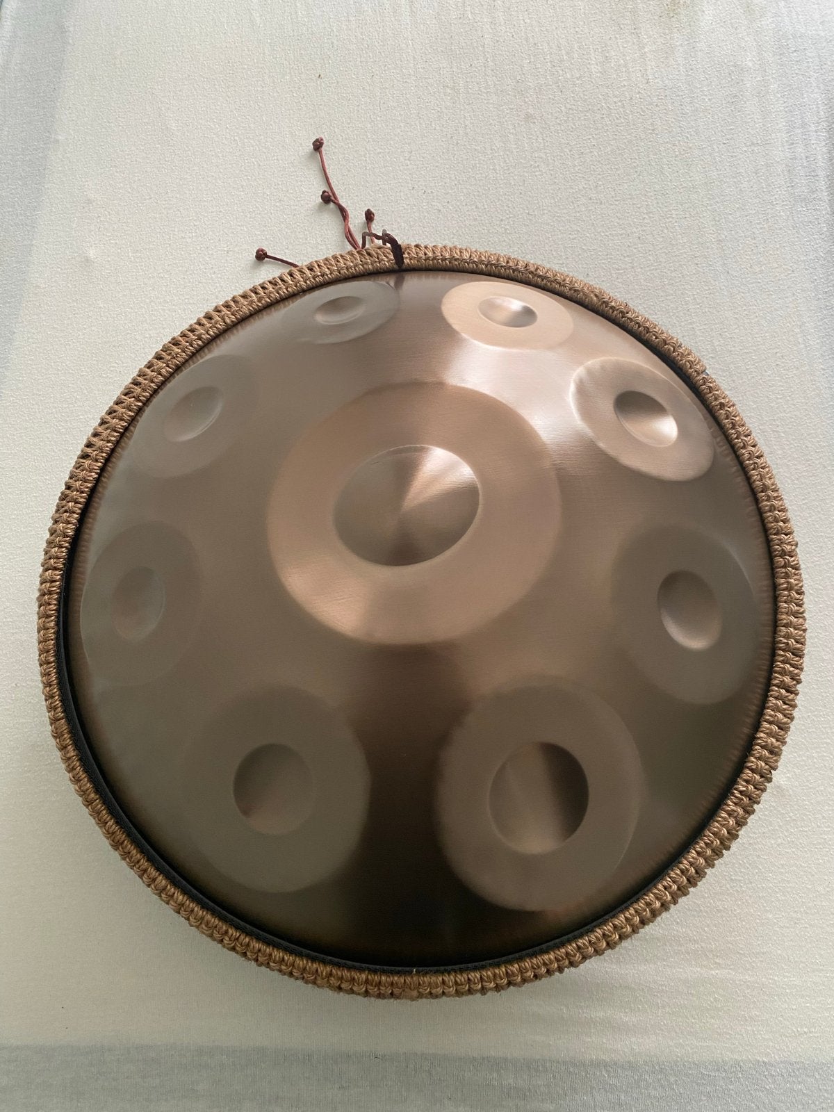 Goudkleurige Handpan 45cm D Kurd 9 Klanken, Ophalen of Verzenden, Nieuw, Melodische percussie