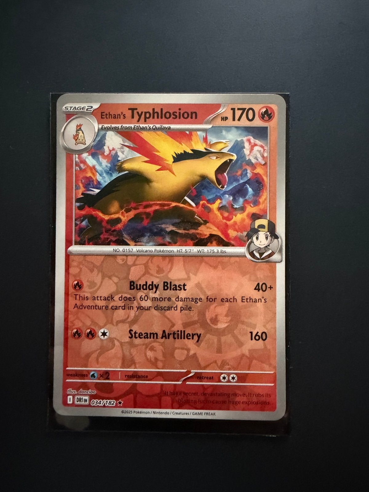 Pokémon Kaarten: Ethan's Typhlosion & Team Rocket's Zapdos, Ophalen of Verzenden, Zo goed als nieuw, Meerdere kaarten, Foil