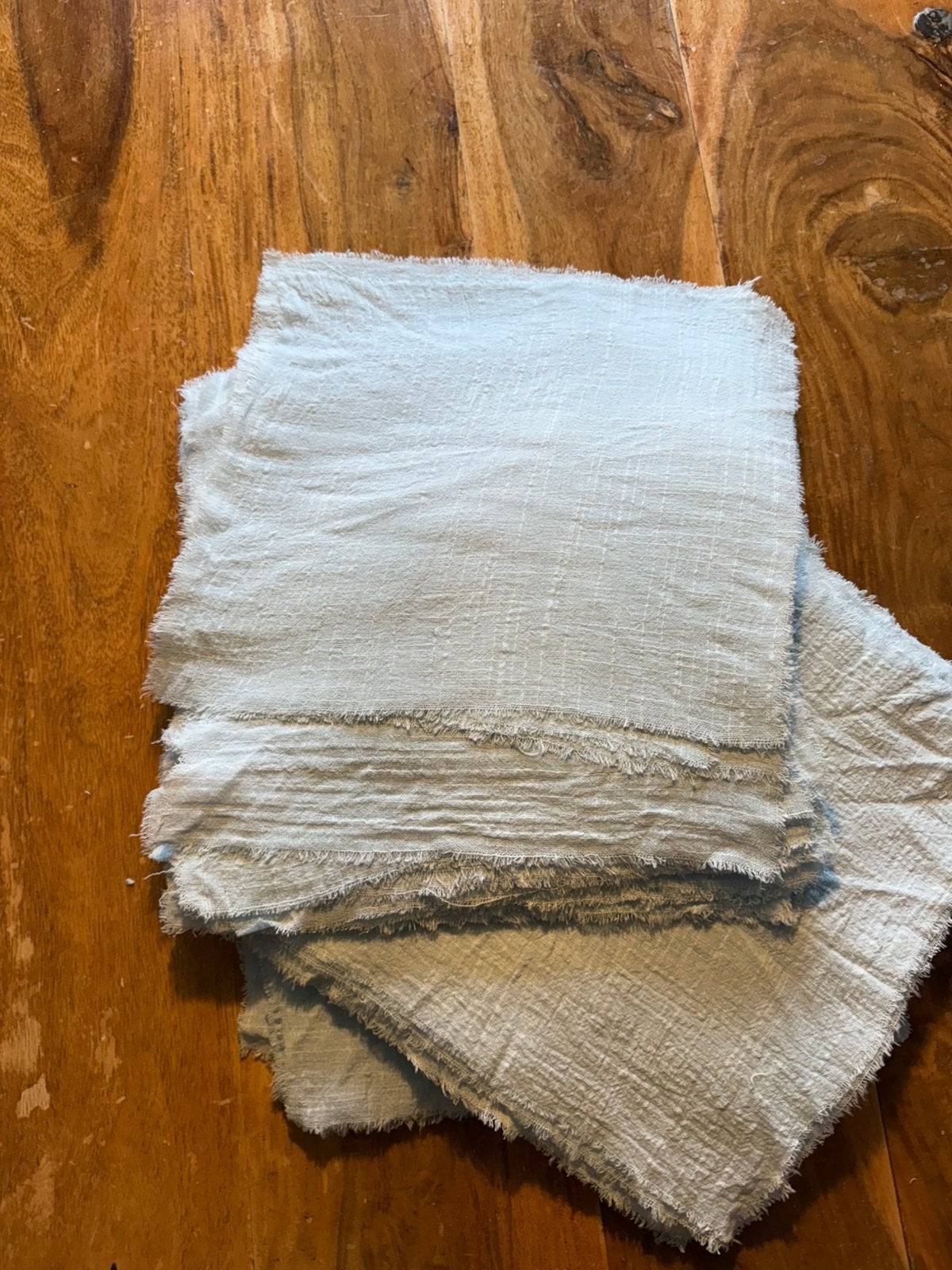 Ongeveer 77 stoffen lichtblauwe servetten ( schoon), Ophalen of Verzenden, Zo goed als nieuw