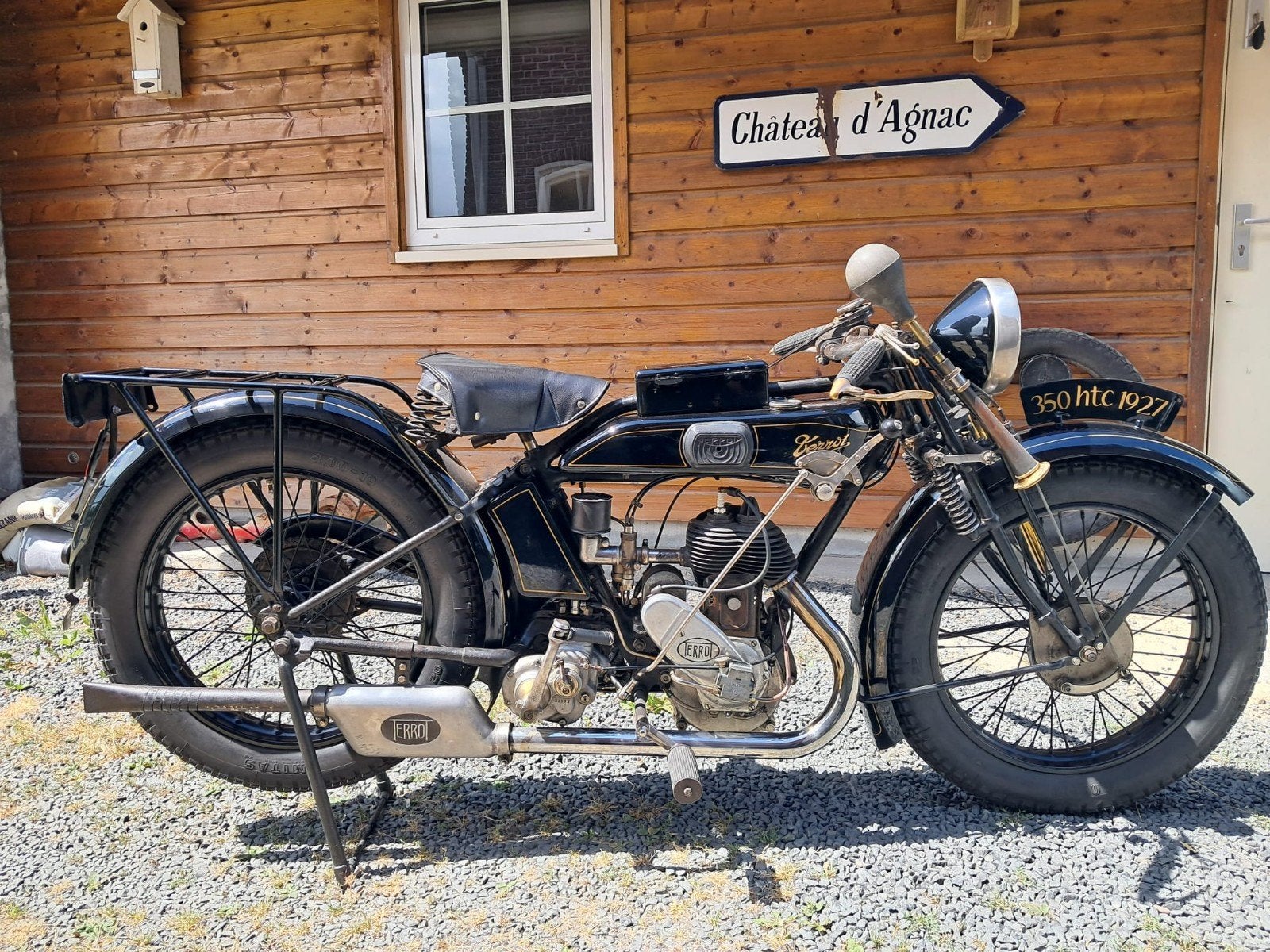 Terrot 350 HTC uit 1927 met meerdere onderdelen, Occasion, Motorrijbewijs A, Toermotor, Handgeschakeld