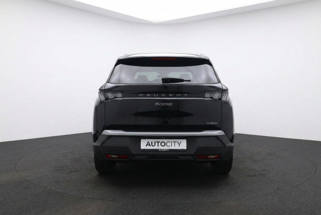 Peugeot 5008 Hybrid 145 Allure 7 Persoons l 360 Camera l Key, Auto's, Peugeot, Automaat, Gebruikt, 1199 cc, Zwart