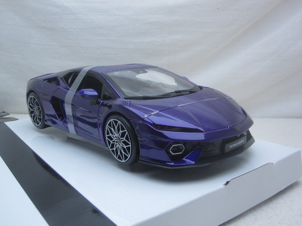 Lamborghini Temerario 2024 paars metallic 1:18 Bburago, Ophalen of Verzenden, Nieuw, Auto, Bburago