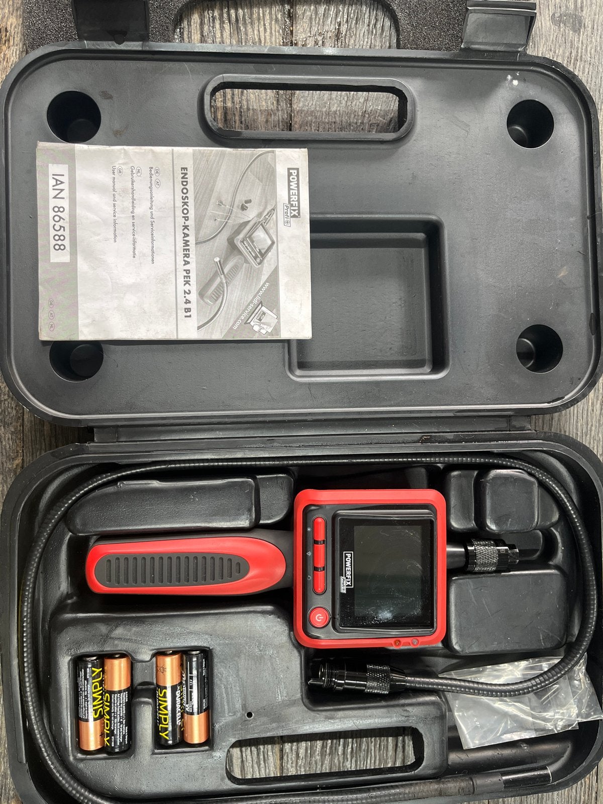 Powerfix Profi Endoscoop-camera PEK 2.4 B1, Ophalen, Zo goed als nieuw, Overige meters