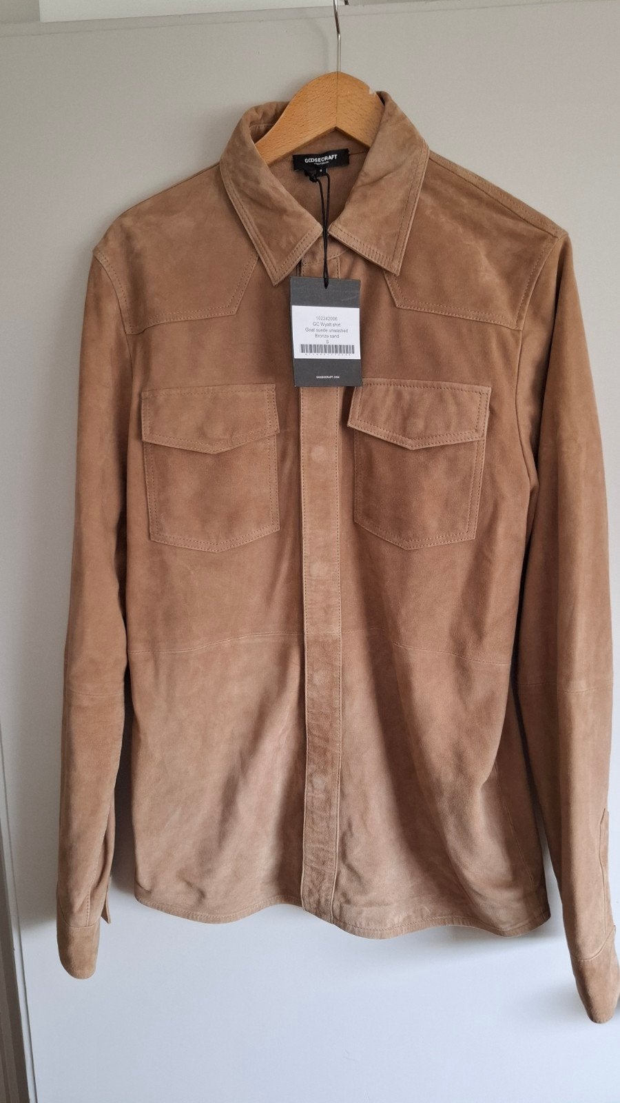Nieuw Heren maat S Goosecraft echt leren suede jas jack, Ophalen of Verzenden, Nieuw, Bruin