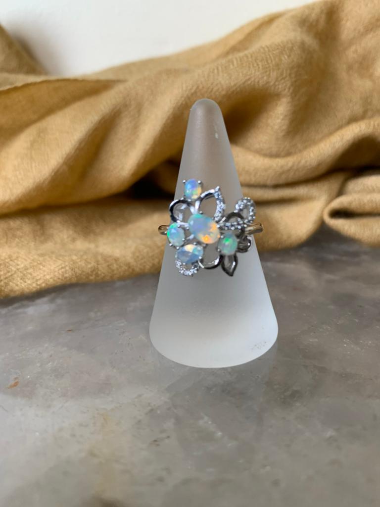 Edelopaal opaal geluk vreugde creatief liefde beschermt, Sieraden, Tassen en Uiterlijk, Ringen, Nieuw, Dame of Heer, 17 tot 18