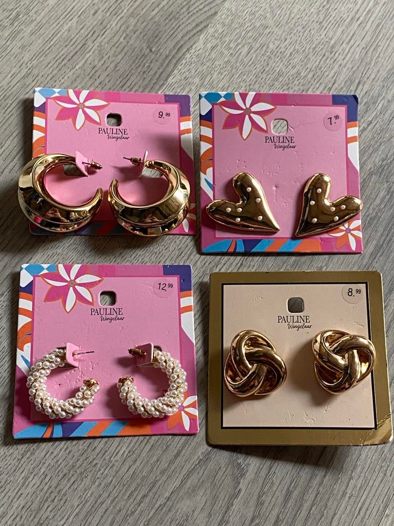 Pauline Wingelaar Oorbellen - Nieuw - €5 per stuk, Overige materialen, Hangers, Nieuw, Ophalen of Verzenden
