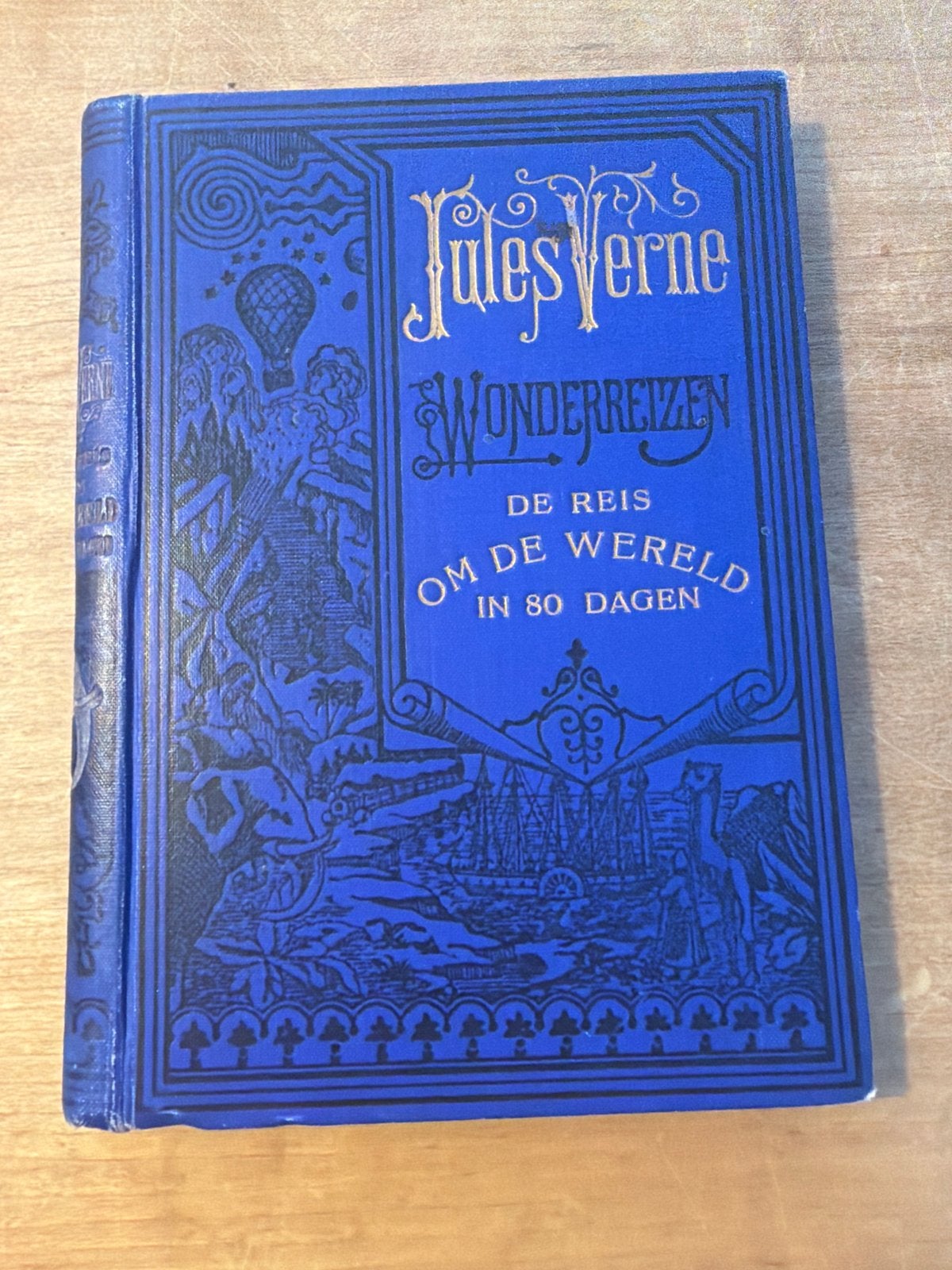 Jules Verne - De Reis om de Wereld in 80 Dagen (1928), Boeken, Ophalen of Verzenden, Gelezen, Nederland