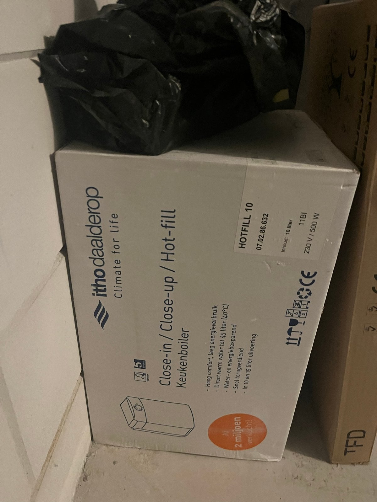 Itho Daalderop Hotfill 10 Close-in Keukenboiler - Nieuw, Ophalen, Nieuw, Boiler, Minder dan 20 liter