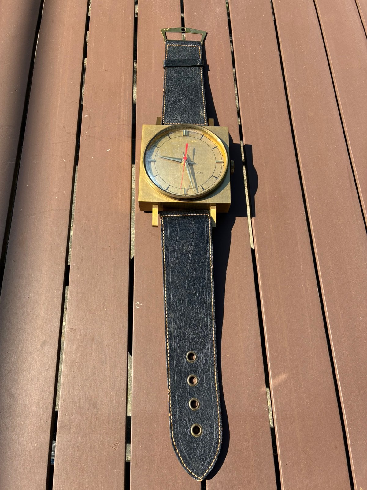 Mega horloge uit de jaren 60., Overige merken, Staal, Met bandje, Polshorloge