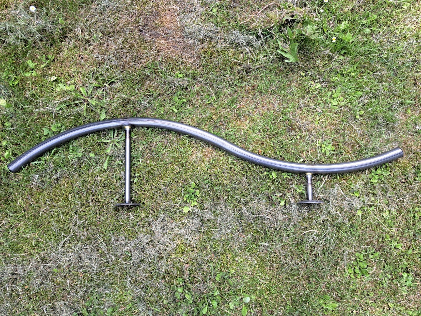 Metalen trapleuning, Ophalen of Verzenden, Minder dan 2 meter, 80 mm of meer