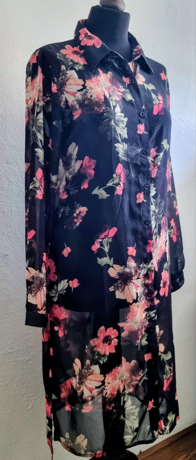 So Soire prachtige Blousejurk S Bloemen NIEUW, Kleding | Dames, So Soire, Nieuw, Ophalen of Verzenden, Knielengte