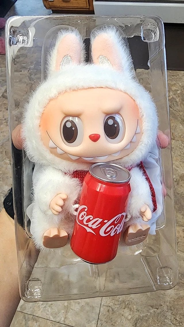 100% Originele LABUBU Pop Mart Coca-Cola Can “HAPPY FACTOR”, Ophalen of Verzenden, Nieuw