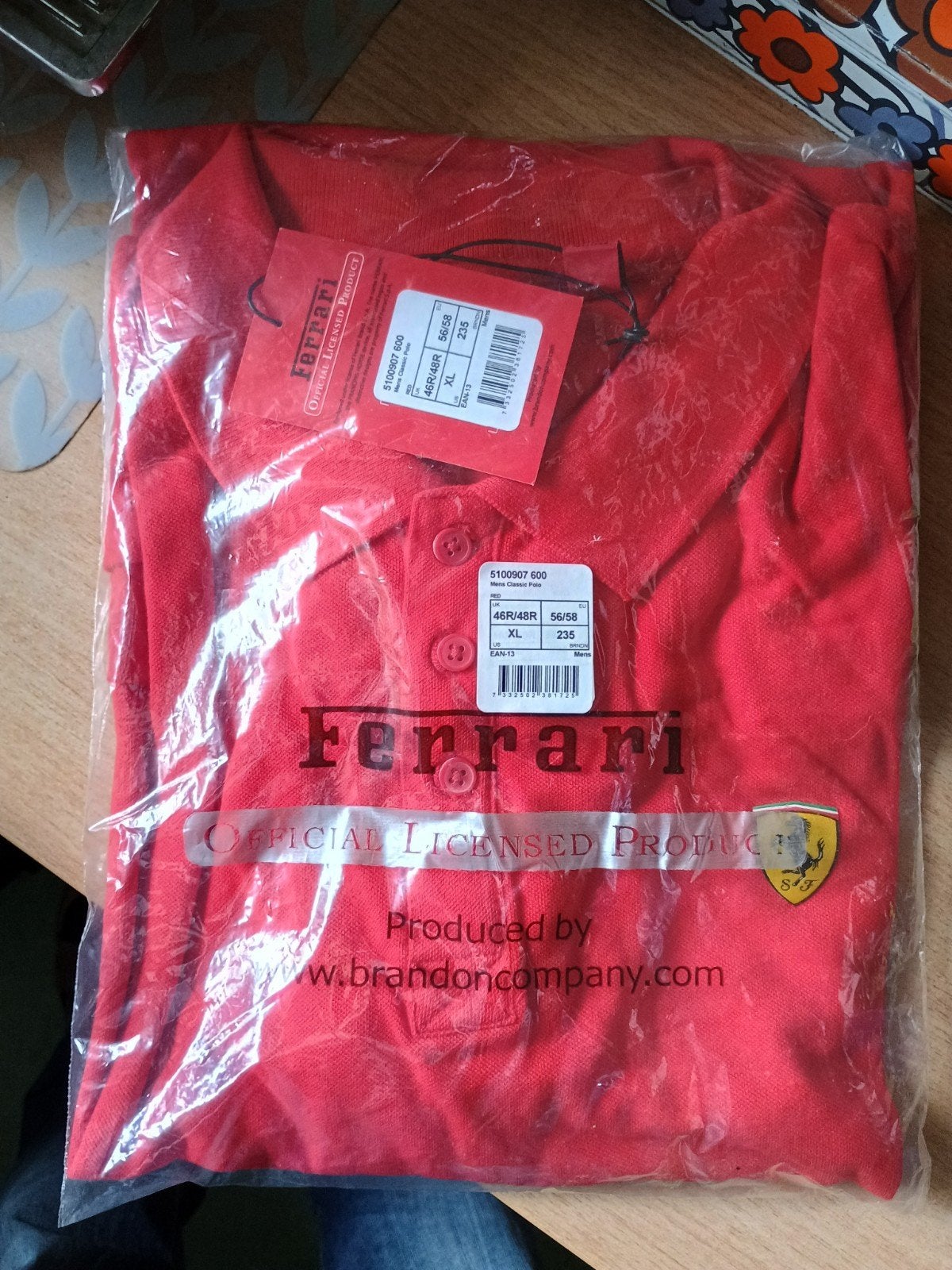 Ferrari Polo shirt XL, Kleding | Heren, Ophalen of Verzenden, Nieuw