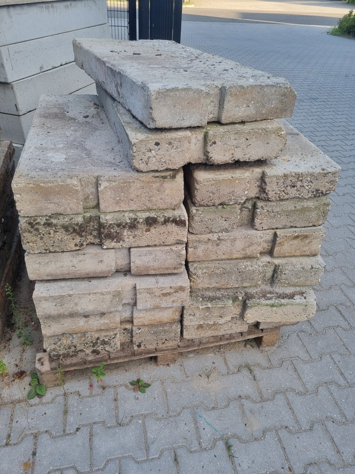14 betonplaten 55x110x12 cm, Ophalen, Gebruikt, Beton, Overige typen