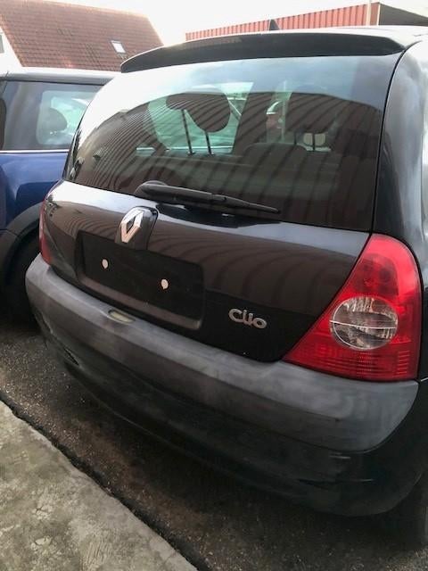 Renault Clio DCI Zwart 2003 Achterklep, Auto-onderdelen, Gebruikt, Achterklep, Ophalen of Verzenden, Renault