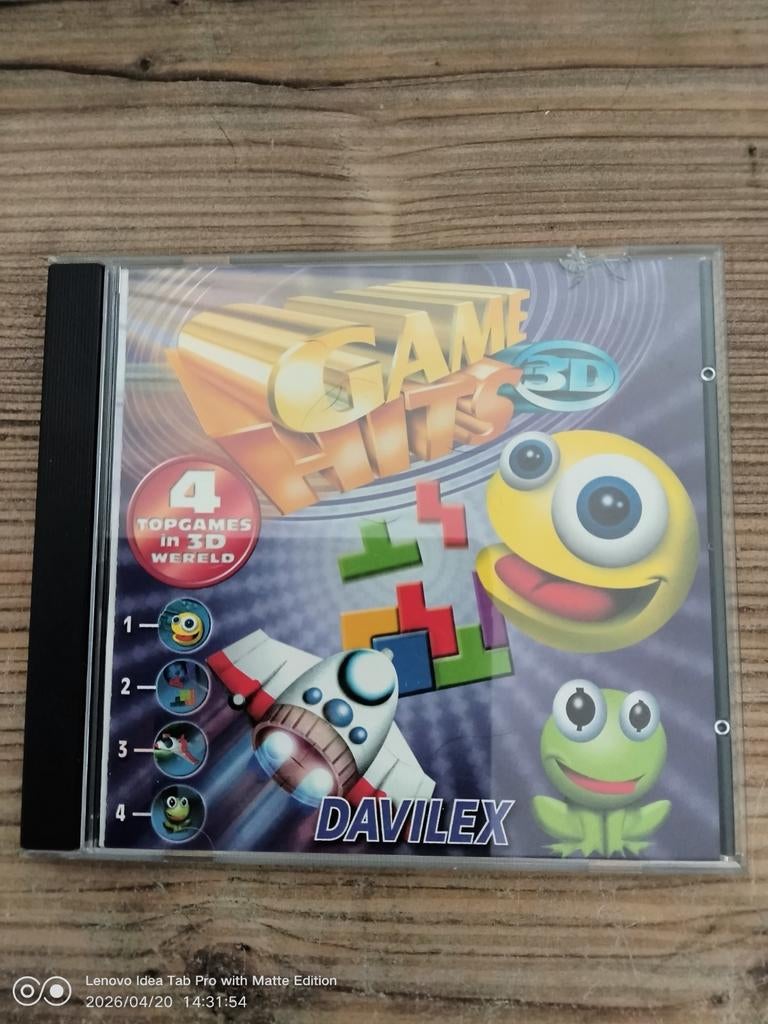 Game Hits 3D Davilex PC CD-ROM - 4 Topgames in 3D, Spelcomputers en Games, Overige genres, 1 speler, Ophalen of Verzenden, Zo goed als nieuw