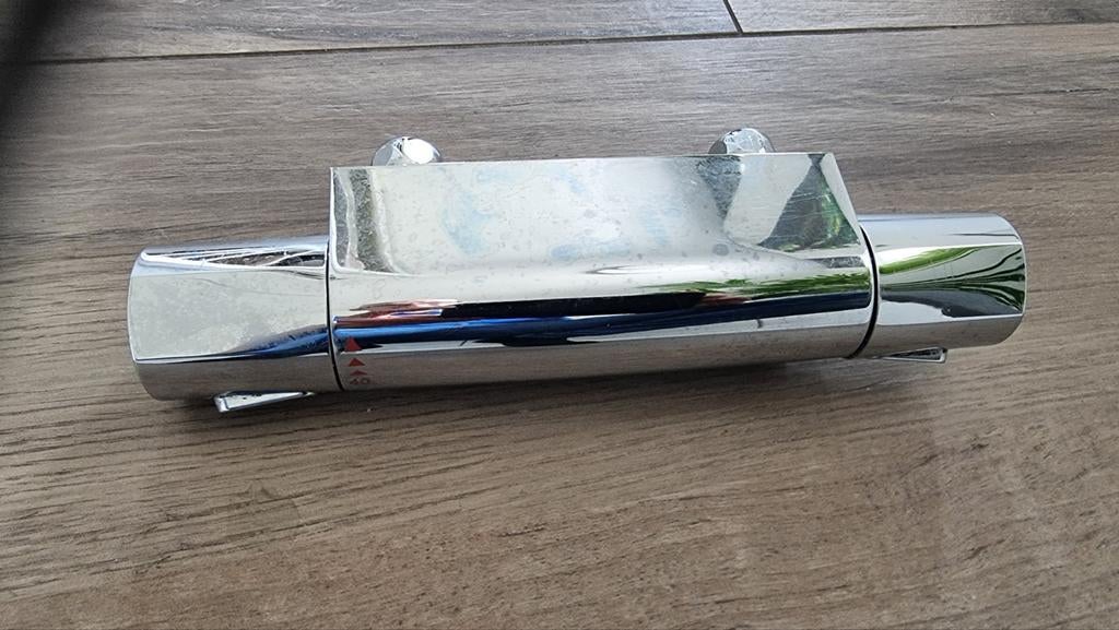 Douche thermostaatkraan - Chroom, Doe-het-zelf en Verbouw, Sanitair, Ophalen of Verzenden, Gebruikt, Chroom, Douche