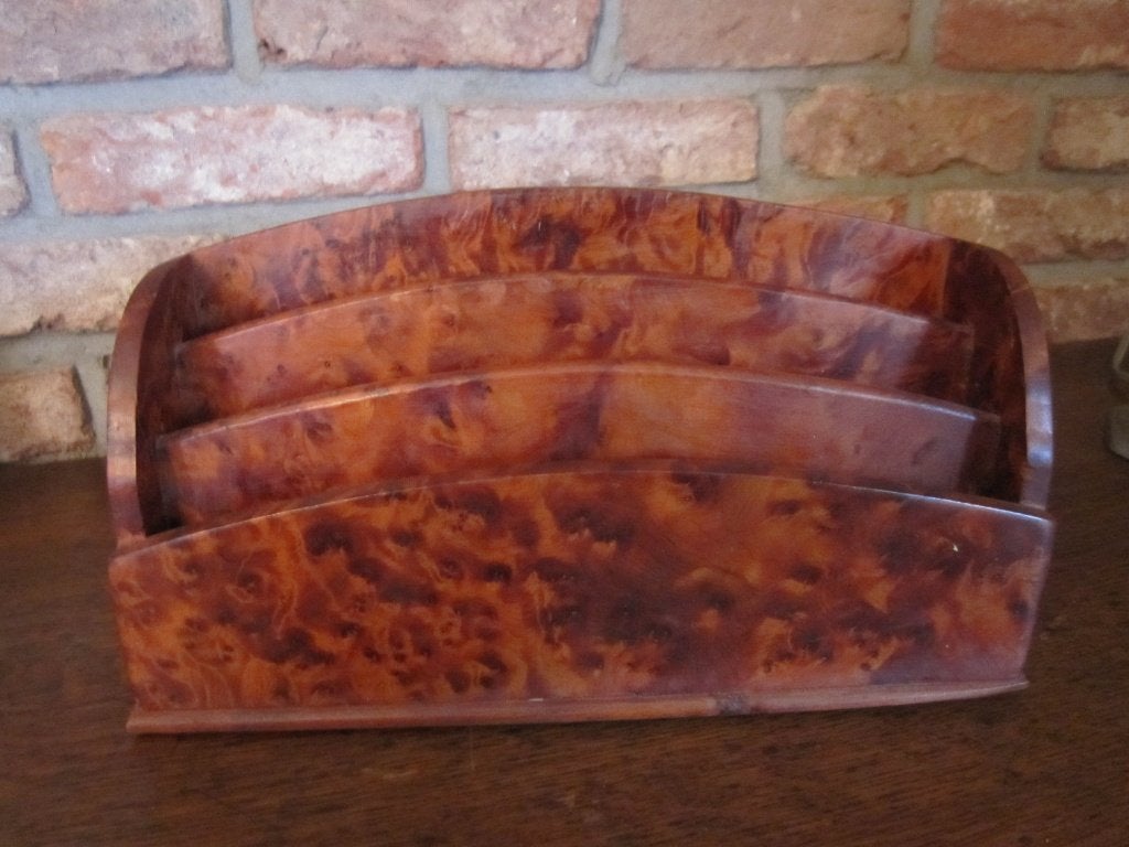 Letterbox - Moroccan Thuya wood desk organiser, Verzenden