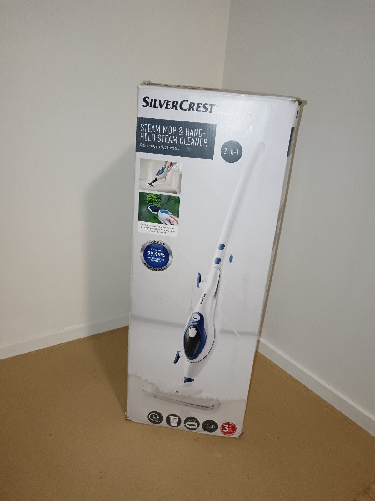 SilverCrest Stoommop & Handstoomreiniger 2-in-1, Ophalen of Verzenden, Nieuw
