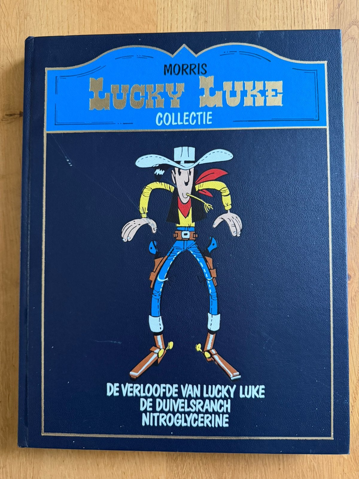 Lucky Luke Collectie:De Verloofde,Duivelsranch,Nitroglycerin, Boeken, Gelezen, Ophalen of Verzenden, Morris & Goscinny, Meerdere stripboeken