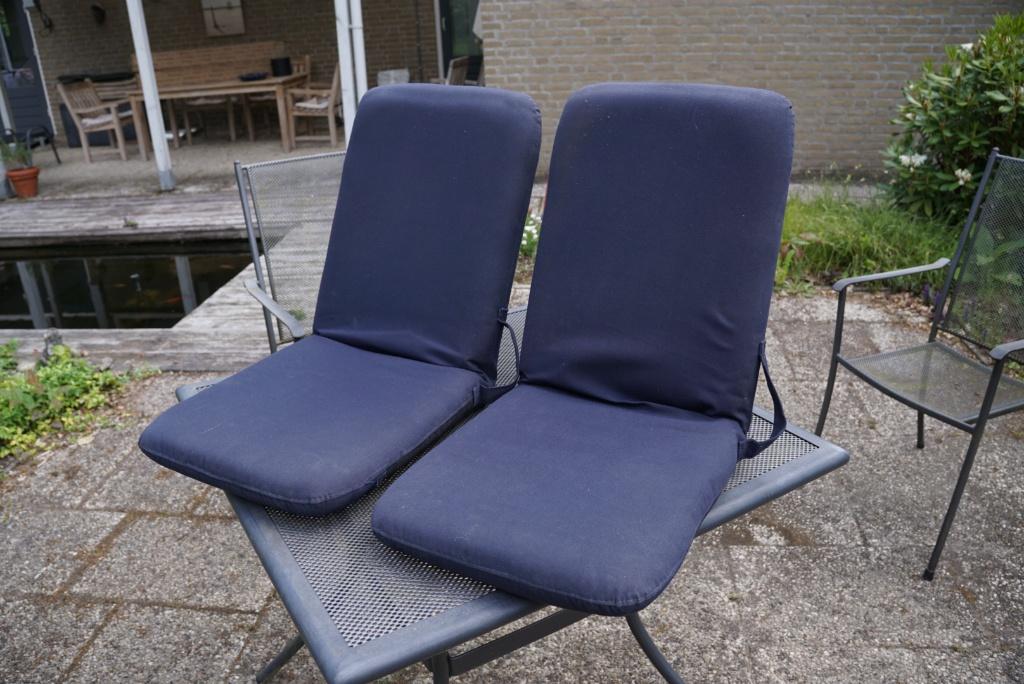 boot vloerstoelen blauw knikbaar, Watersport en Boten, Ophalen, Gebruikt, Interieur en Kussens