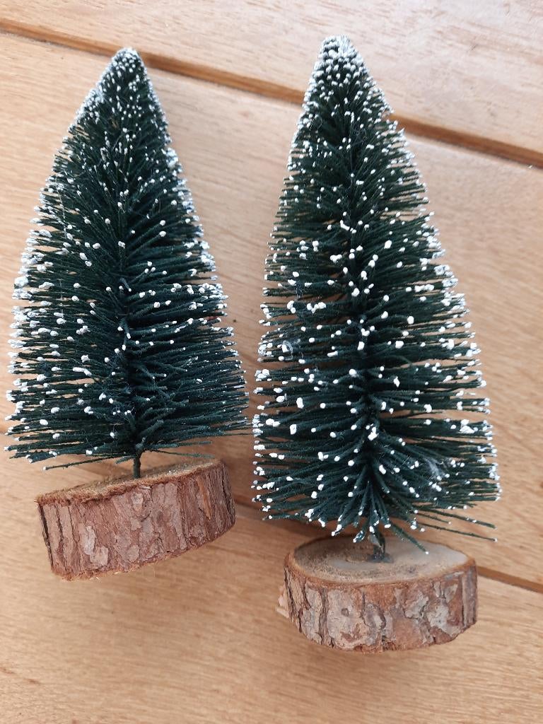 Kerstboom kerst boompjes - 2 stuks -, Ophalen of Verzenden