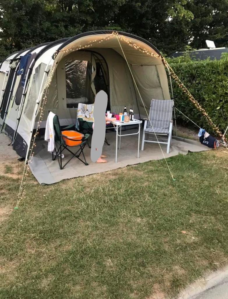 Outwell Wolf Lake 5 tunneltent, Ophalen of Verzenden, Gebruikt, Tot en met 5