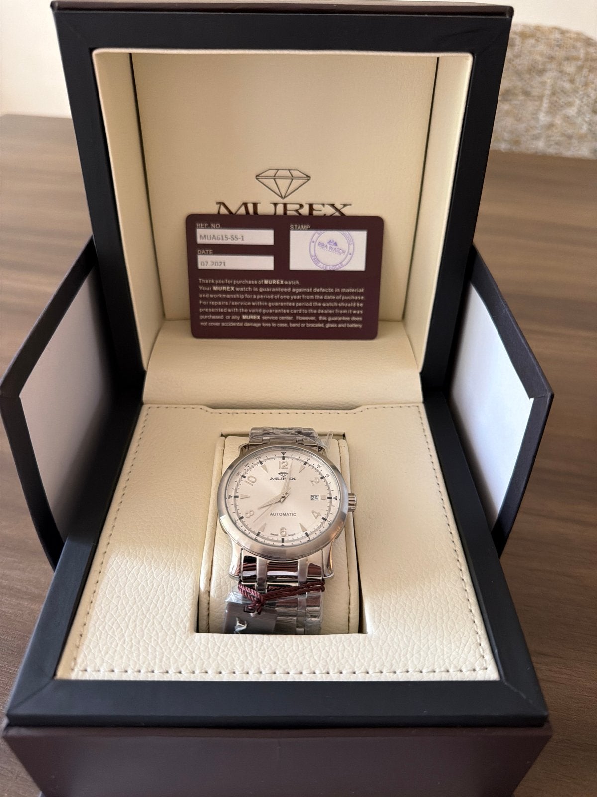 Nieuw Murex horloge - nooit gebruikt, Sieraden, Tassen en Uiterlijk, Horloges | Heren, Overige merken, Staal, Polshorloge, Nieuw