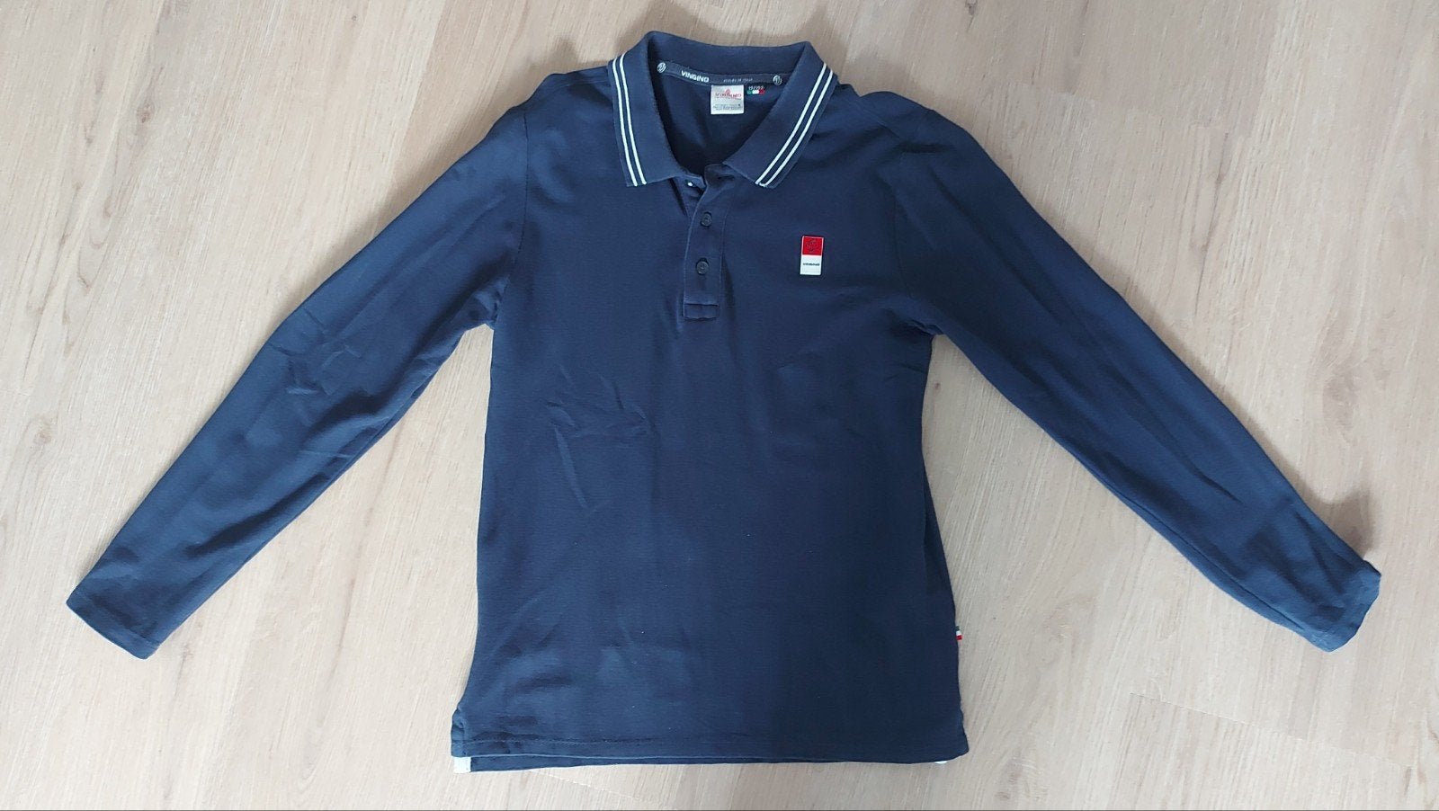 Vingino donkerblauwe polo maat 152, Kinderen en Baby's, Kinderkleding | Maat 152, Ophalen of Verzenden, Zo goed als nieuw, Vingino