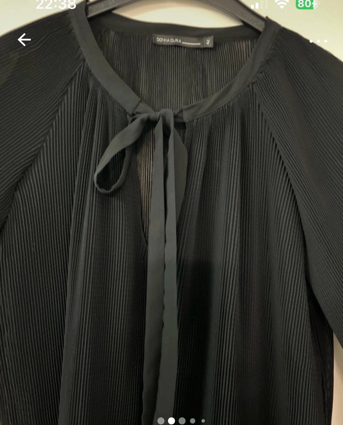 Nieuwe Dona Dura zwarte blous, maat 42, Ophalen of Verzenden, Nieuw, Maat 42/44 (L), Zwart